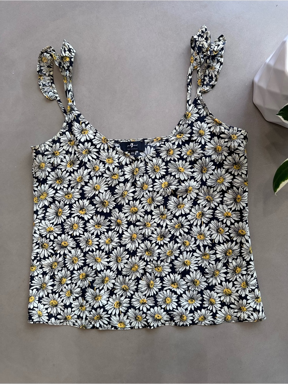 7 For All Mankind Daisy Print Camisole